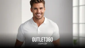 camiseta polo branca masculina