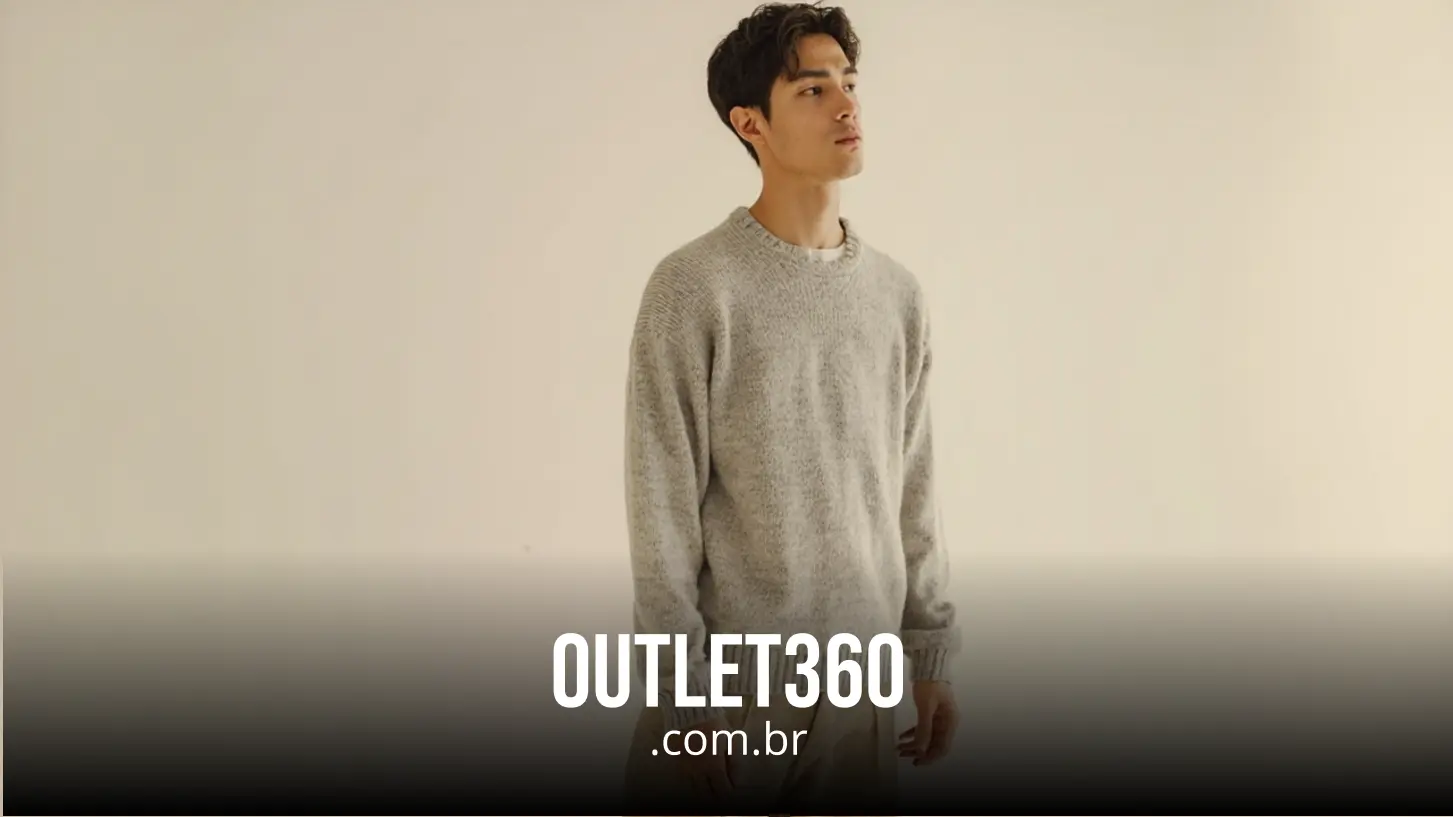 Tendências atuais para suéter masculino fino