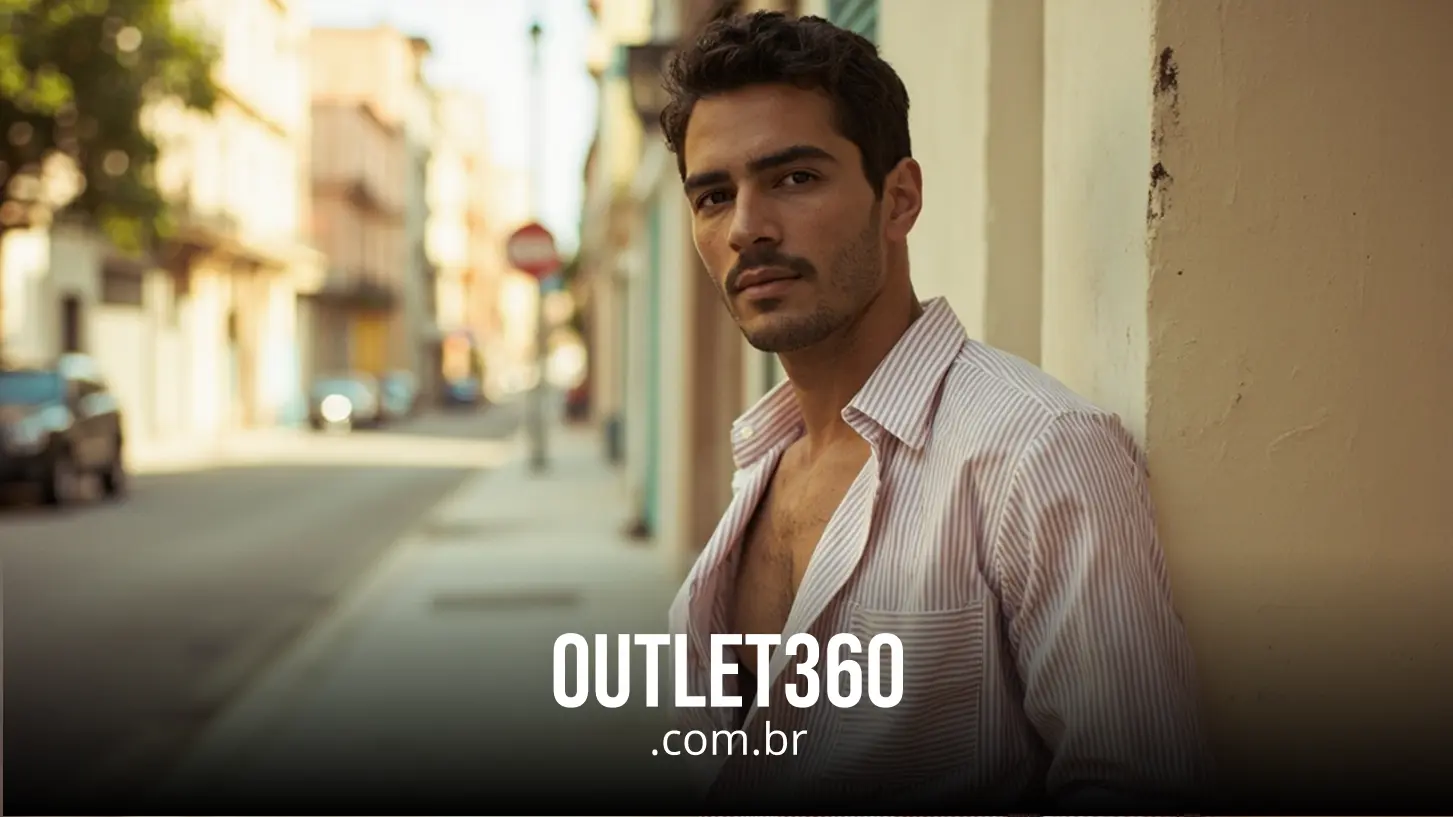 Tendências atuais para a camisa listrada masculina