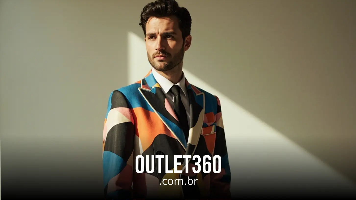 Os tecidos ideais e o caimento perfeito para o blazer abstrato