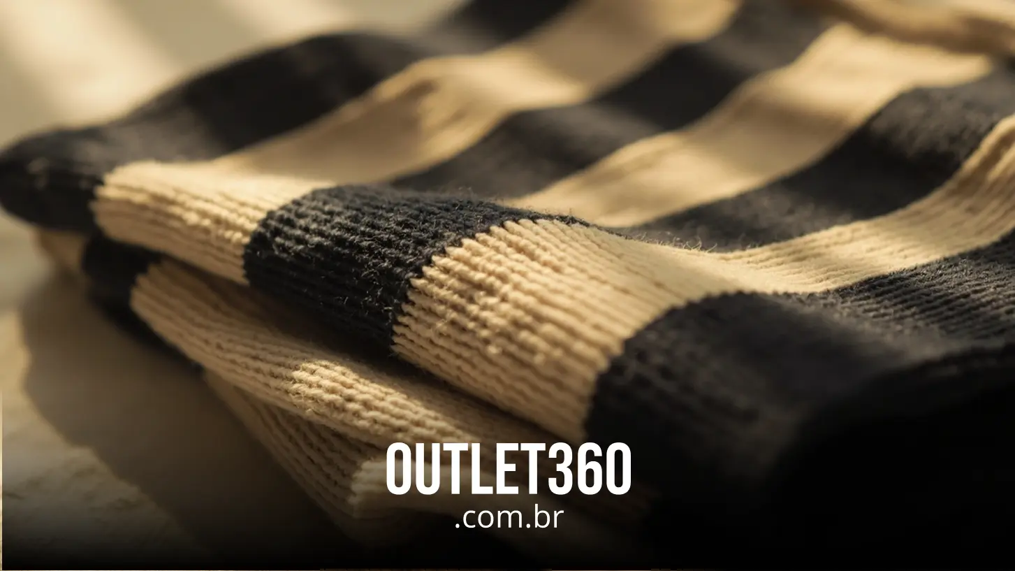 Tecidos, conforto e cuidados com o suéter listrado